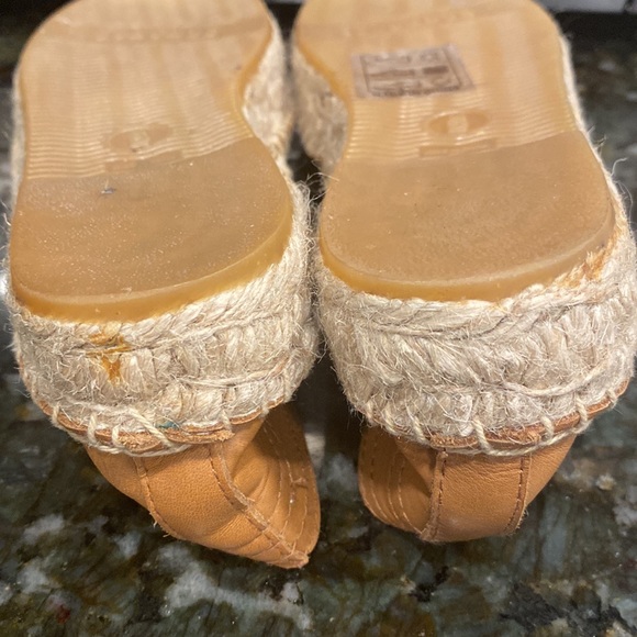 Soludos Leather Platform Espadrille Size 6 (Camel) - Picture 5 of 8